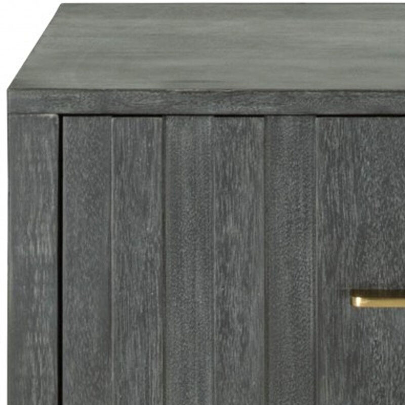 Durable Solid/Manufactured Wood 1-Drawer Bedside Cabinet