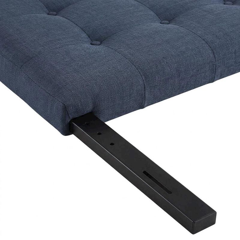 Fabric-Upholstered King Headboard, Wall Mount Padded Panel King Size Only, Navy image number 5