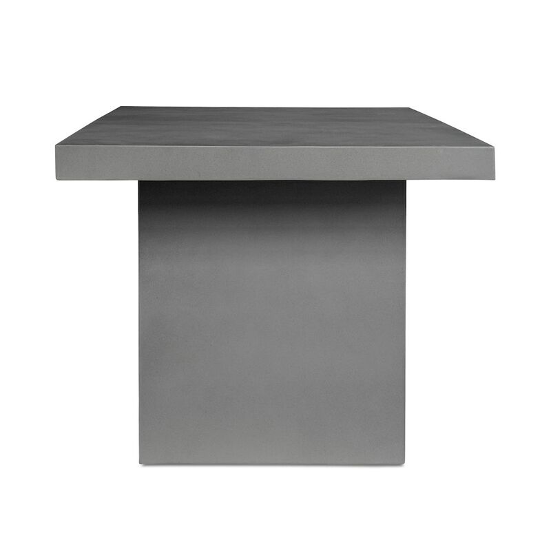 Moe's Home Collection Aurelius 2 Outdoor Dining Table Dark Grey