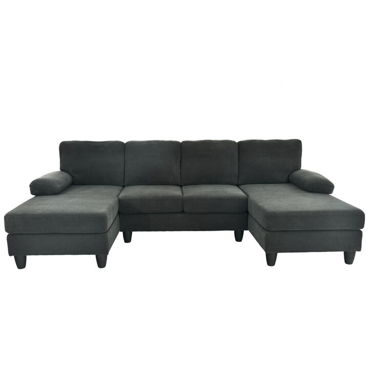 Kunfip upholstery U-Shaped Sofa