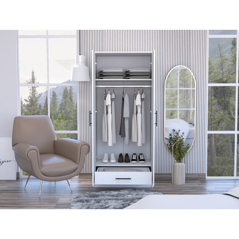 Conway Rectangle Armoire White