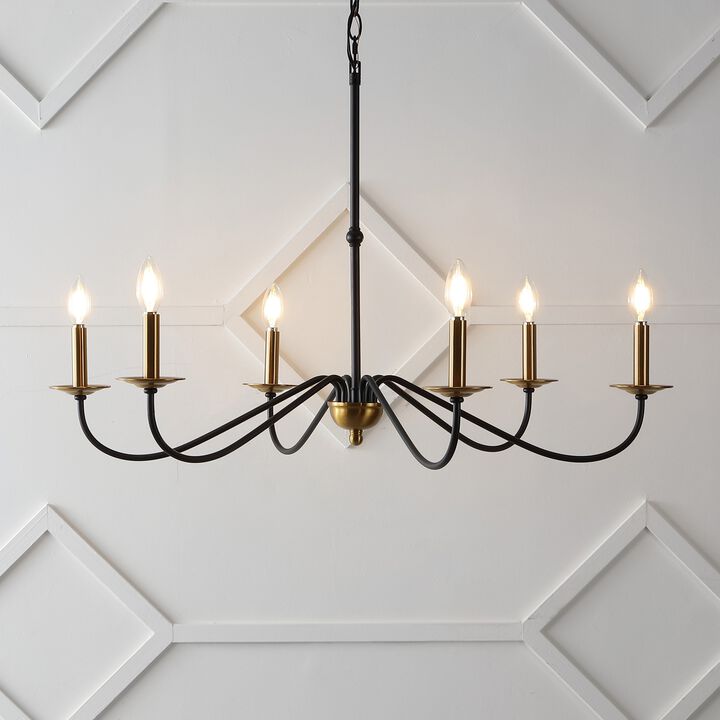 Wicklow Bohemian Farmhouse Iron LED Chandelier