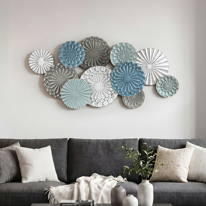 48" Abstract Eclipse Large Metal Wall Art Decor
