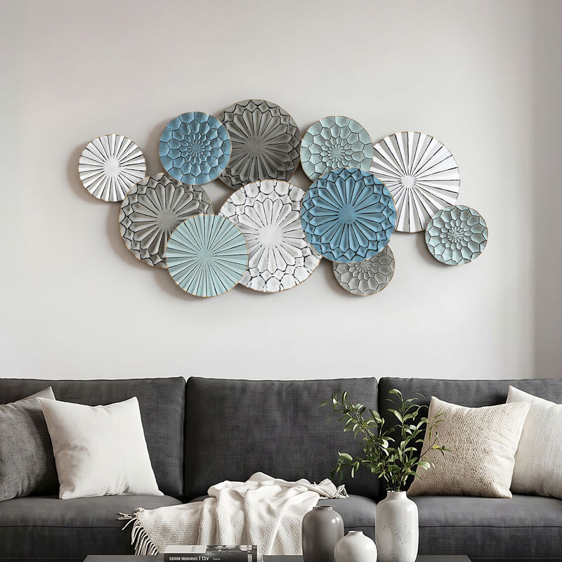 48" Abstract Eclipse Large Metal Wall Art Decor image number 1