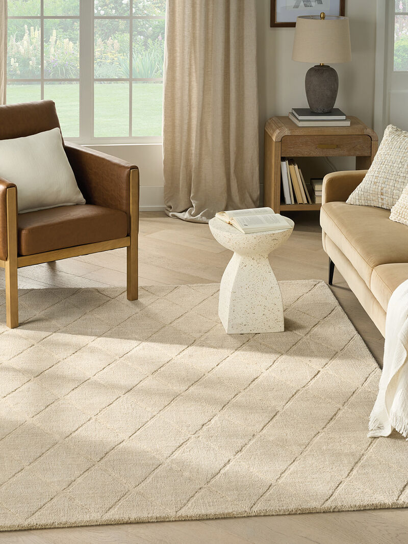 Wool Haven WOH01 Beige 3'9" x 5'9" Rug image number 5