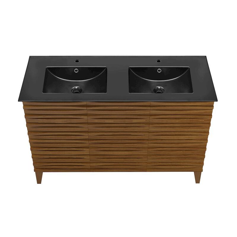 Cascade 48 in. Bathroom Vanity with 3-Hole Ceramic Sink Top image number 2