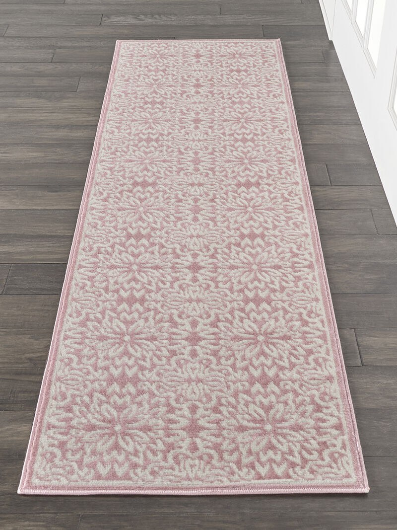 Jubilant JUB06 Ivory/Pink 2' x 6' Rug