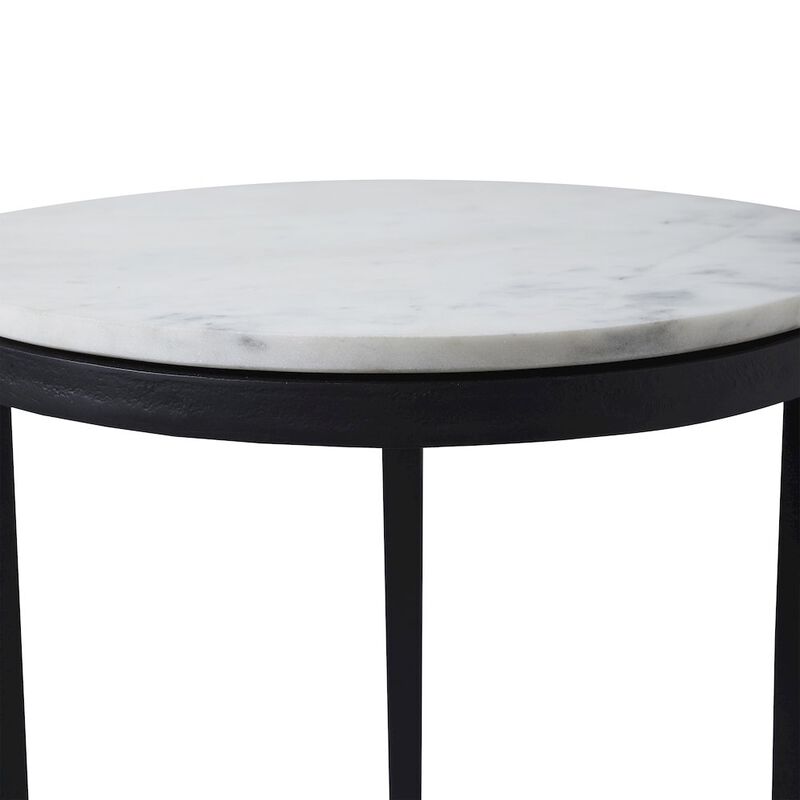 Renwil Arryn Side Table In Black Color