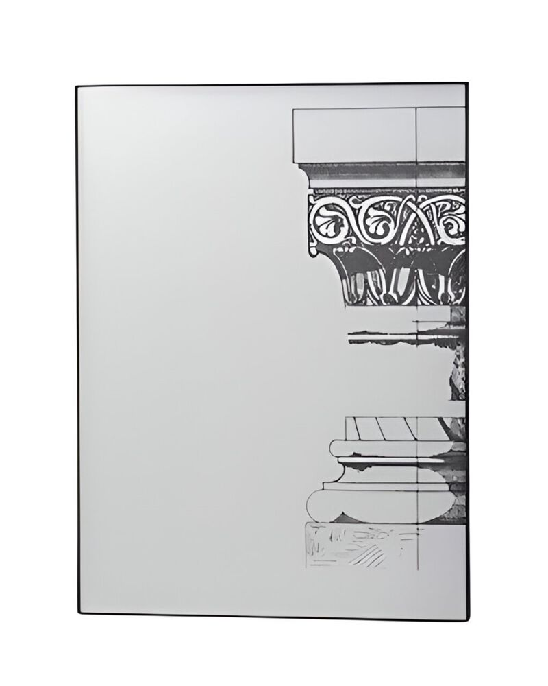 HomeRoots Set of Six Decorative Antiqued Glass Black Metal Framed Mirror Set image number 2