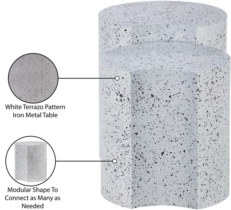 Meridian Furniture Dimple White End Table image number 5