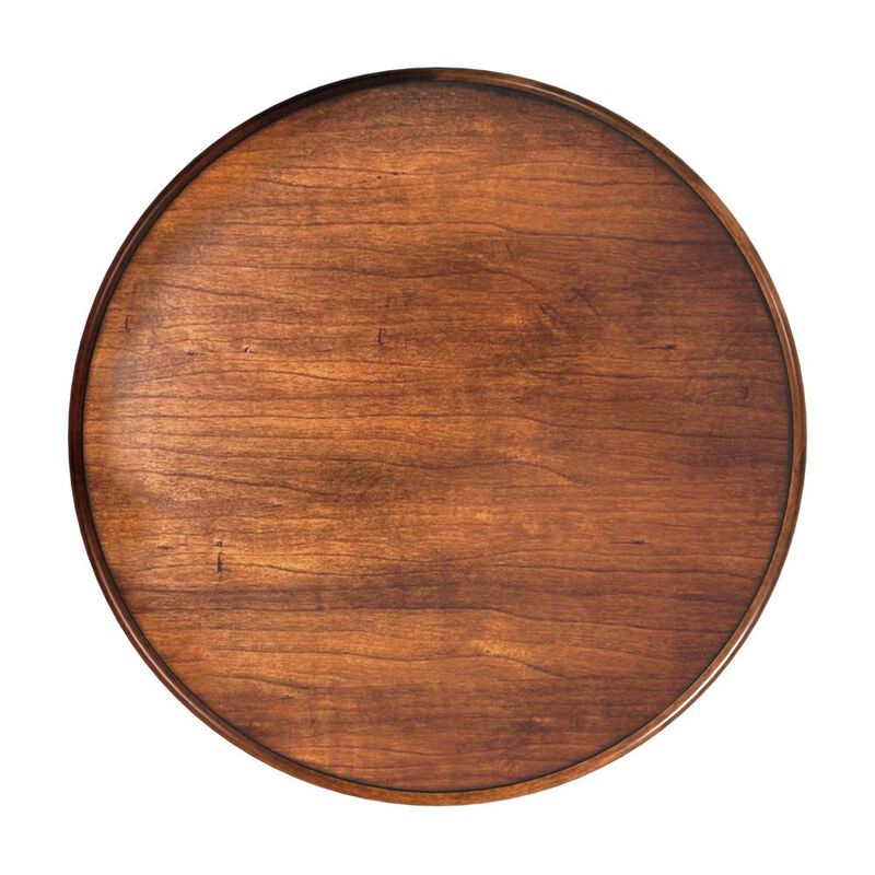 Butler Specialty Jules 1-Drawer Round End Table, Medium Brown