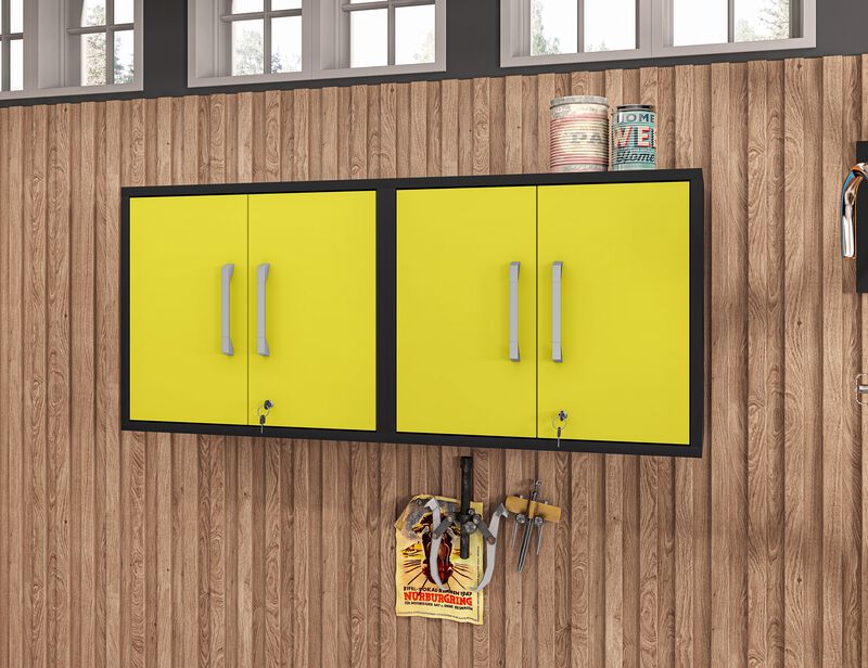 Eiffel Floating Garage Cabinets (Set of 2)