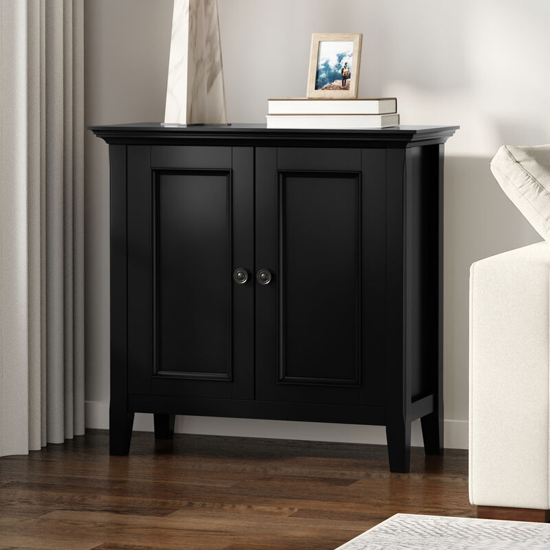 Simpli Home Amherst Low Storage Cabinet image number 1