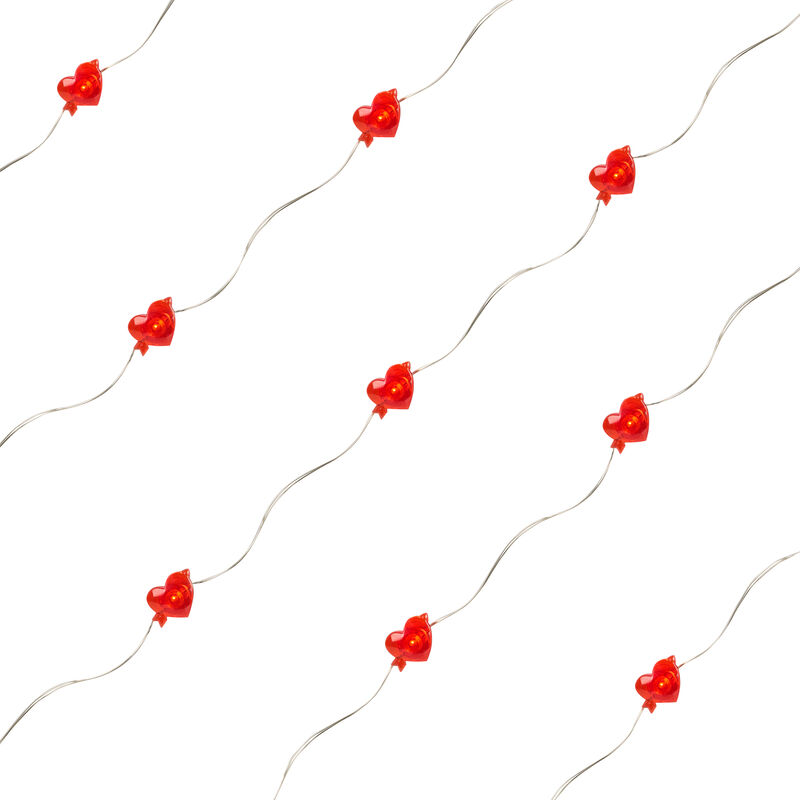 20-Count Valentine's Day Heart and Arrow LED Fairy Lights  6.25ft  Copper Wire image number 6
