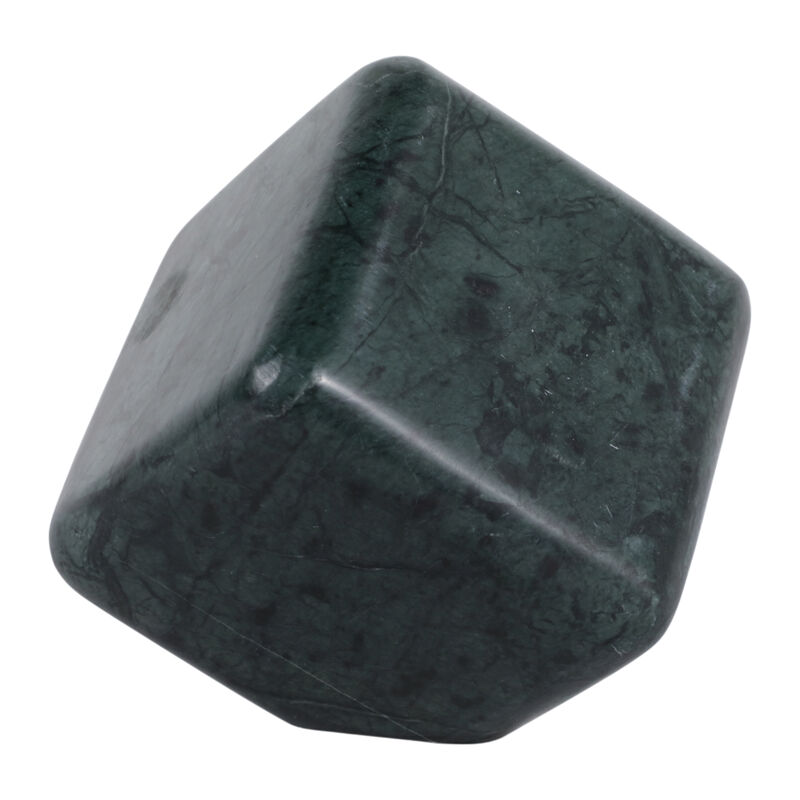 5x5" Marble Cube Orb, Green image number 1