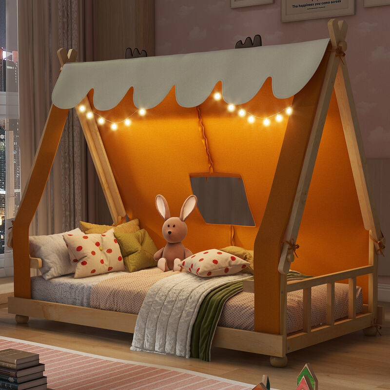 Fibark Kids Tent House Bed Frame image number 2