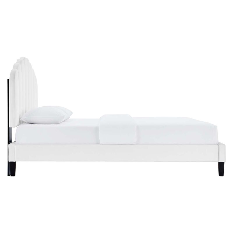 Modway - Daisy Performance Velvet Full Platform Bed image number 1