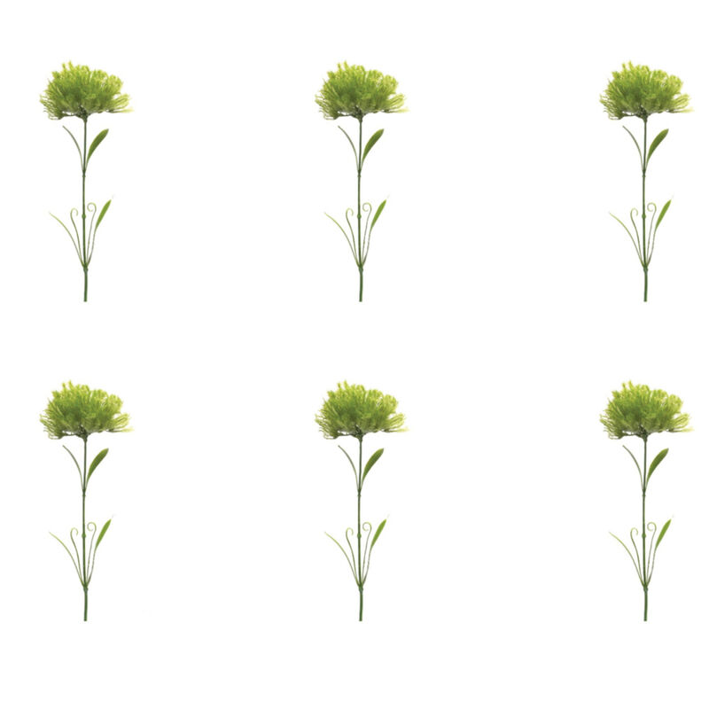 Whimsical Displays with a Set of 6 Puff Stems - Vibrant Colors and Fluffy Texture