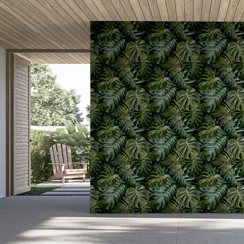 Harlynn Green Monstera Wallpaper image number 5