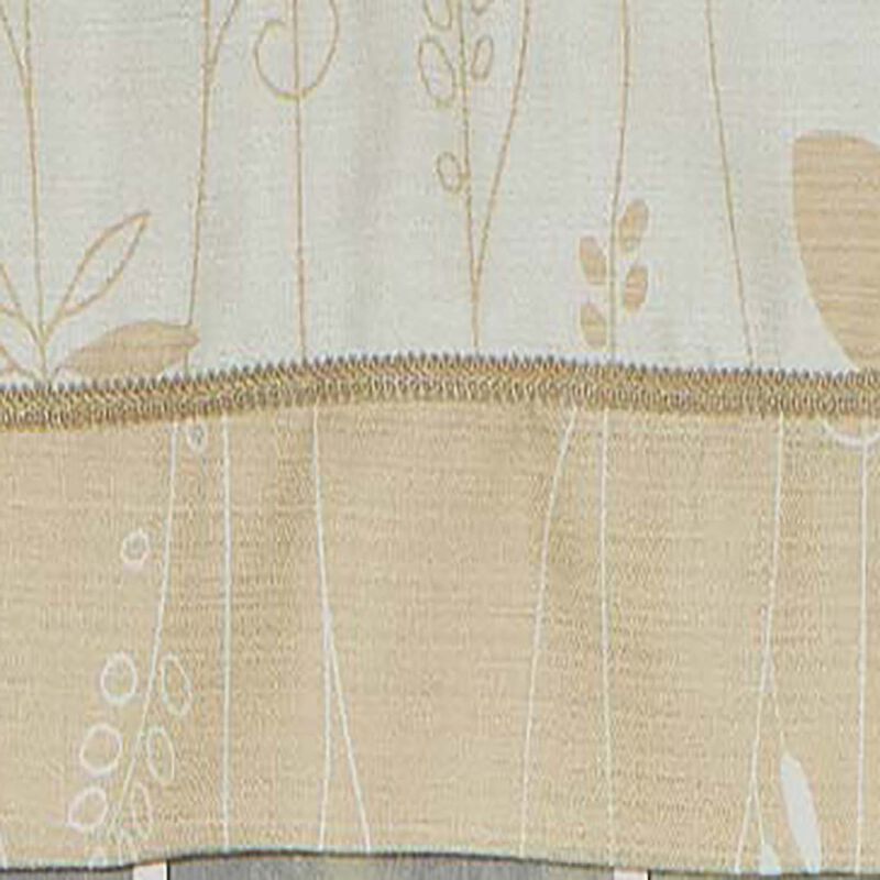 RLF Home Aquarelles Window Treatment Banded Premium Quality Valance 3" Rod Pocket 50" x 16" Aqua Mist