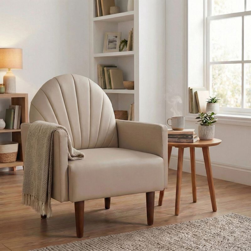 Stebab Pu Leather Accent Chair image number 7
