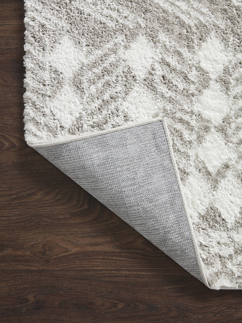 Bliss BLS05 Grey/White 3'11" X 6' Rug