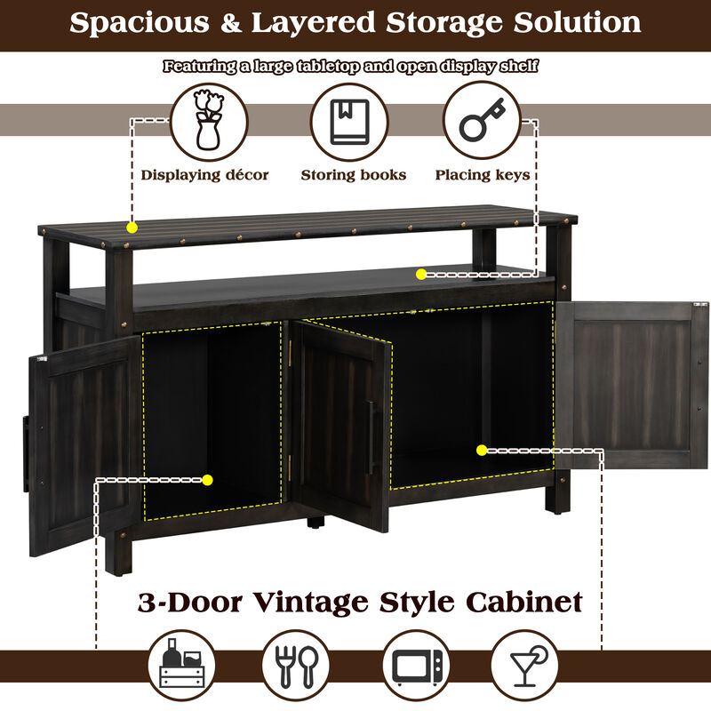 Wargip 55.1''Pine Sideboard image number 7