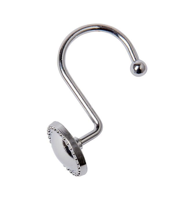 Utopia Alley Rust-Proof Zinc Shower Curtain Hooks, Shower Hooks Hangers for Bathroom, Kitchen Utensils, Curtains, Clothing, Towels etc - Set of 12