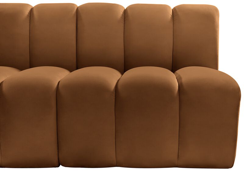 Meridian Furniture Arc Saddle Velvet Modular Sofa image number 7
