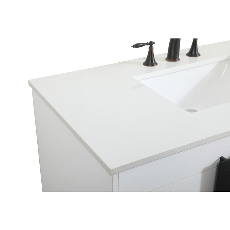 Elegant Kitchen and Bath 42 inch Single bathroom vanity in white
