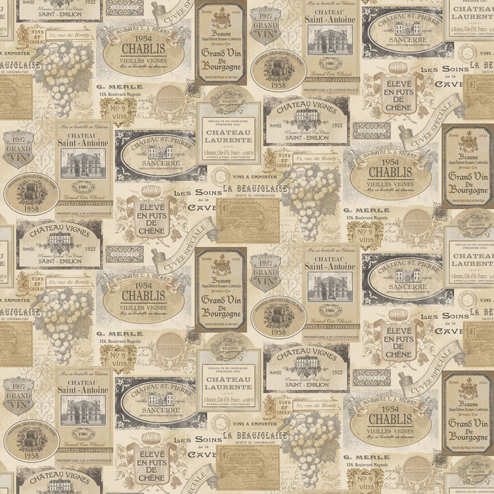 Kitchen Recipes Novelty Beige Wallpaper G12282