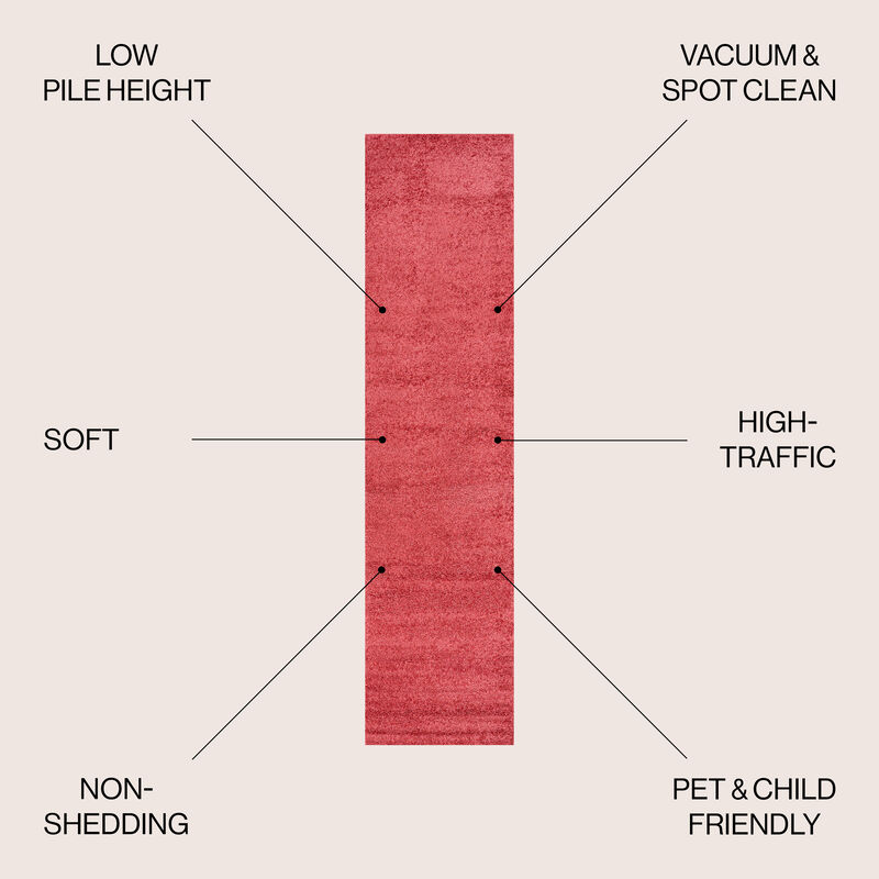 Haze Solid Low Pile Area Rug