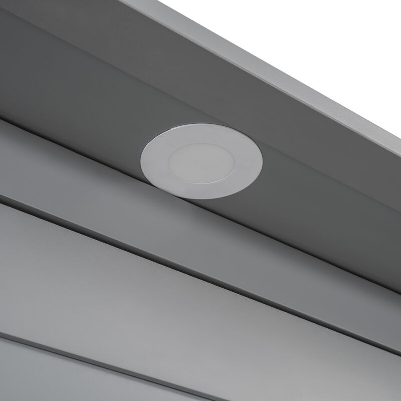 Merax Cabinet Murphy Bed  with LED Lights