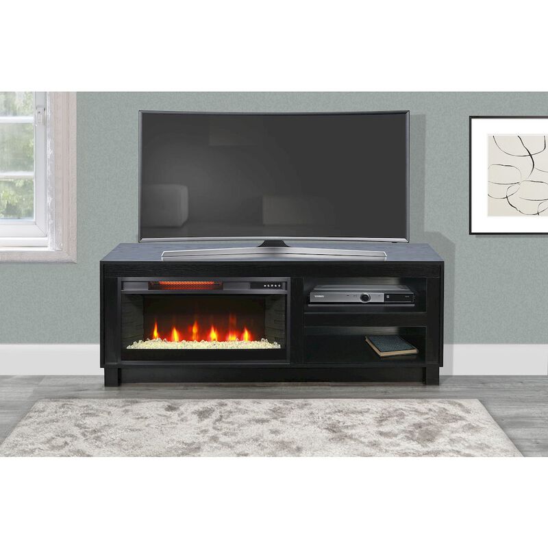 Sunny Designs 56" Media Console with Electric Fireplace image number 1