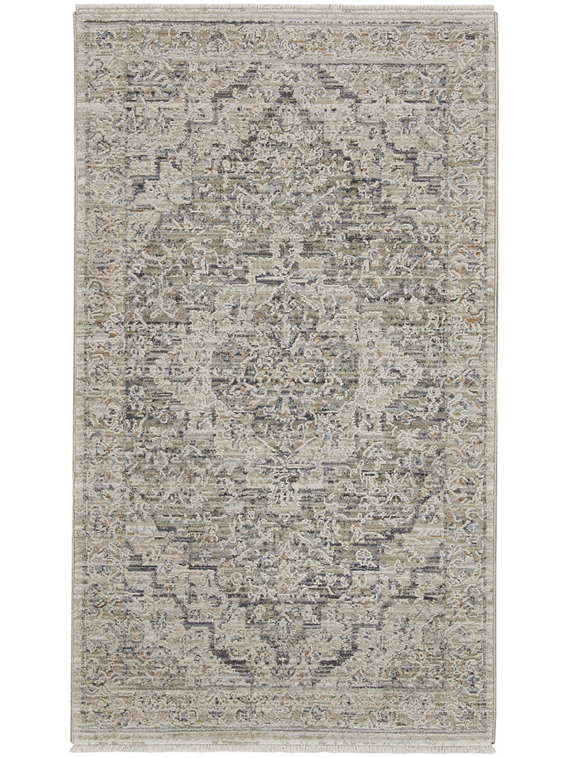Lynx LNX04 Ivory/Taupe 2'3" x 8' Rug