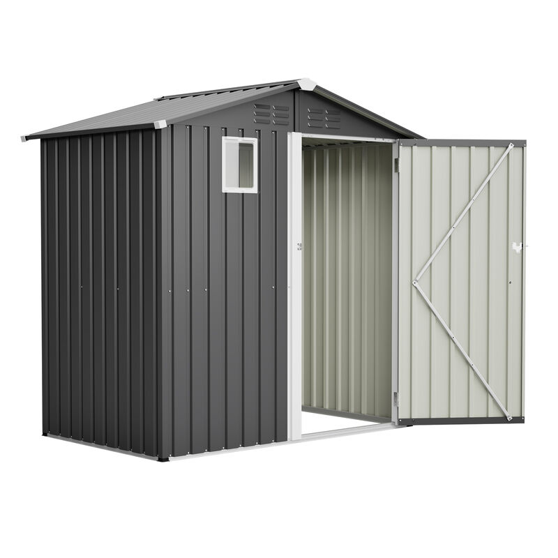 Pothuk Metal Outdoor Storage Shed image number 8
