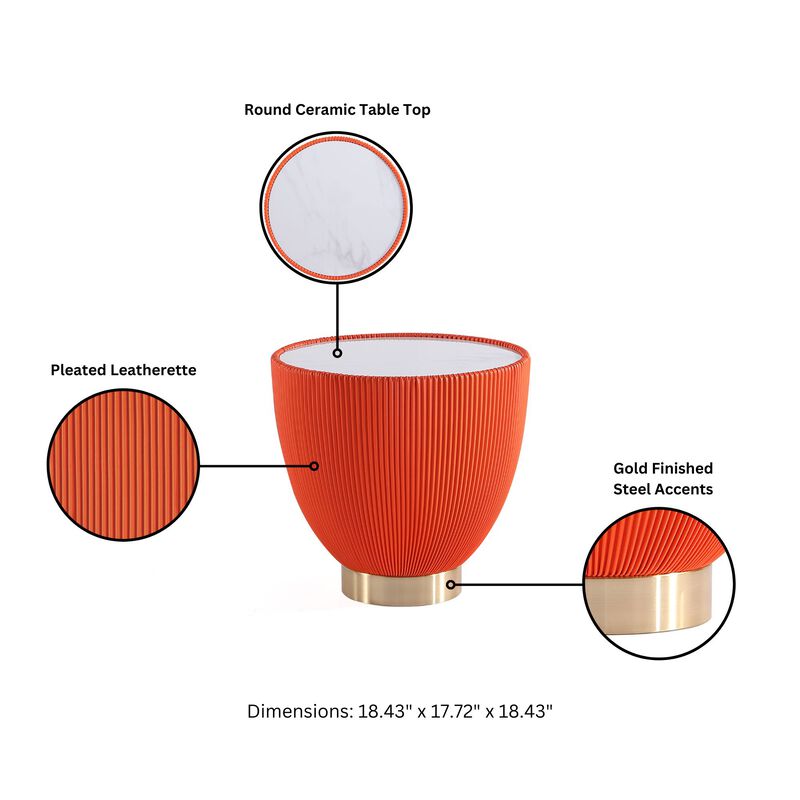 Anderson Orange End Tables (Set of 2)