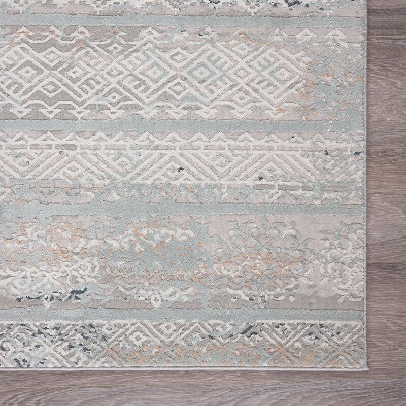 LR Home Meadow Durable Performance Area Rug Indoor