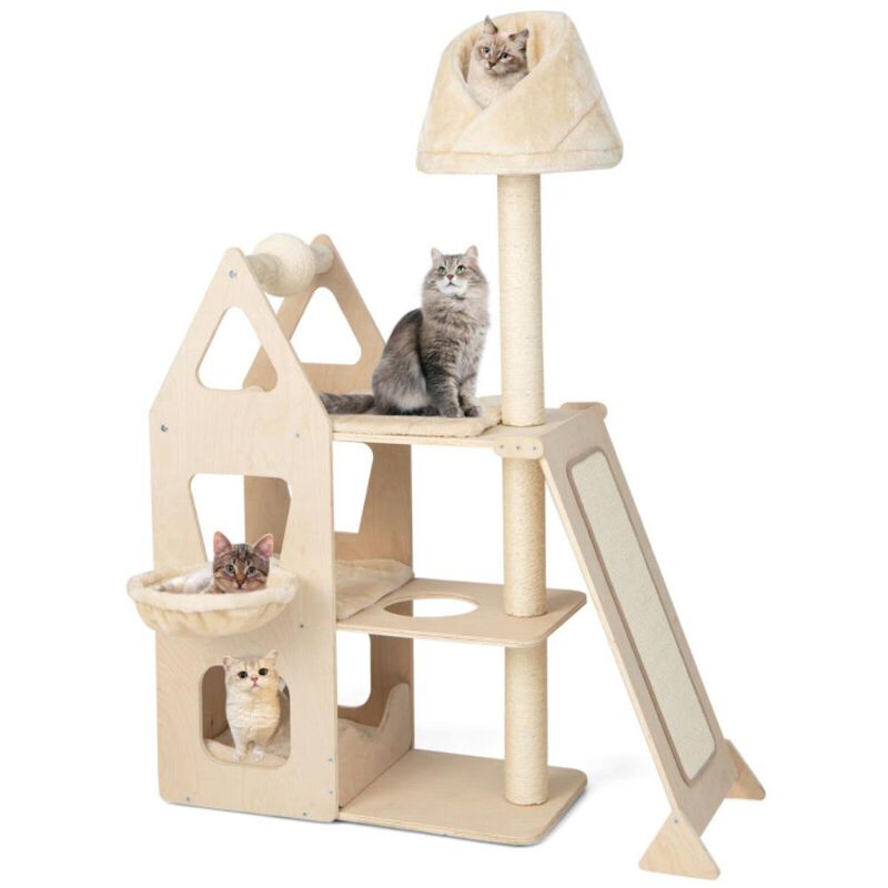 Hivvago Multi-Level Cat Tree with Sisal Scratching Post
