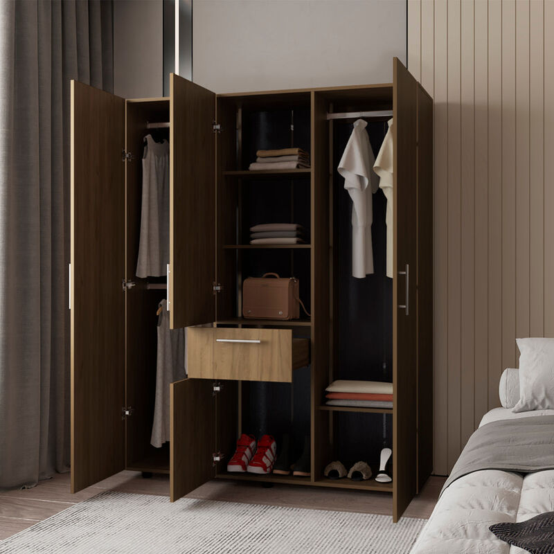 Armoire Elma Eco, Bedroom, Macadamia