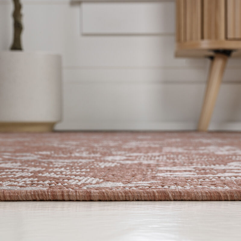 Amora Traditional Mediterranean Tile Design Indoor/Outdoor Area Rug