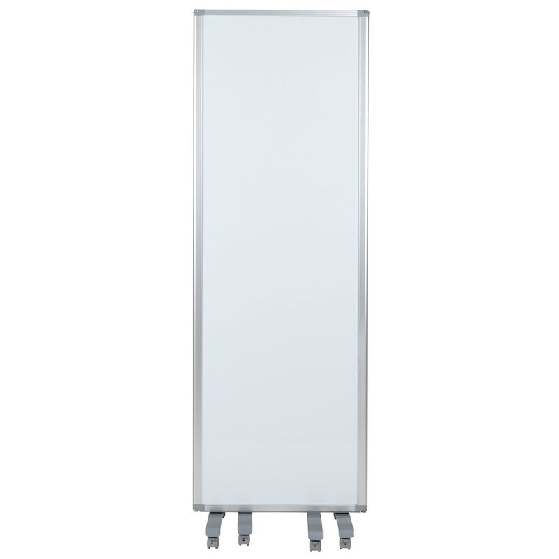 Flash Furniture Mobile Magnetic Whiteboard Partition with Lockable Casters, 72"H x 24"W image number 6
