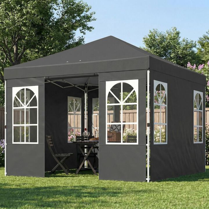 Hivvago 9.6x9.6 Outdoor Pop Up Canopy Tent
