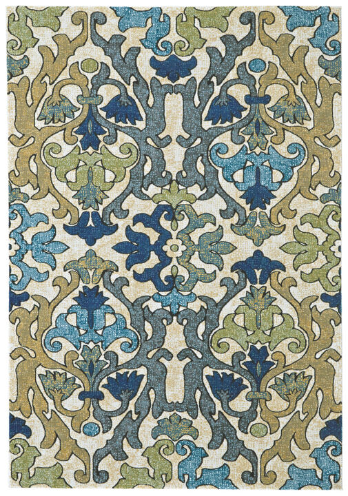 HomeRoots Floral Power Loom Area Rug