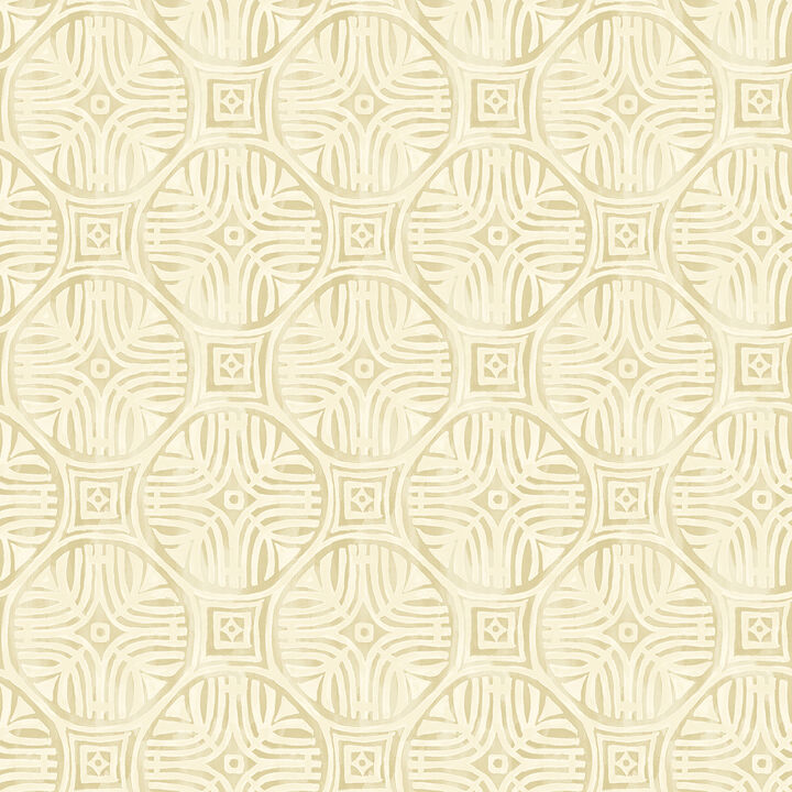 Sandee Butter Medallion Wallpaper (Set of 2)
