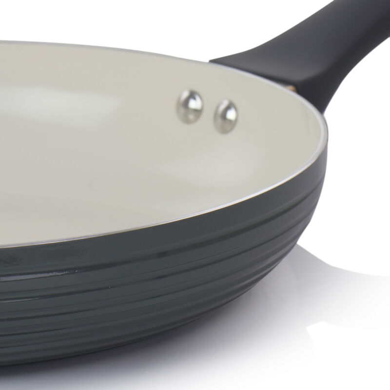 Oster Ridge Valley 10 Inch Aluminum Nonstick Frying Pan in Grey