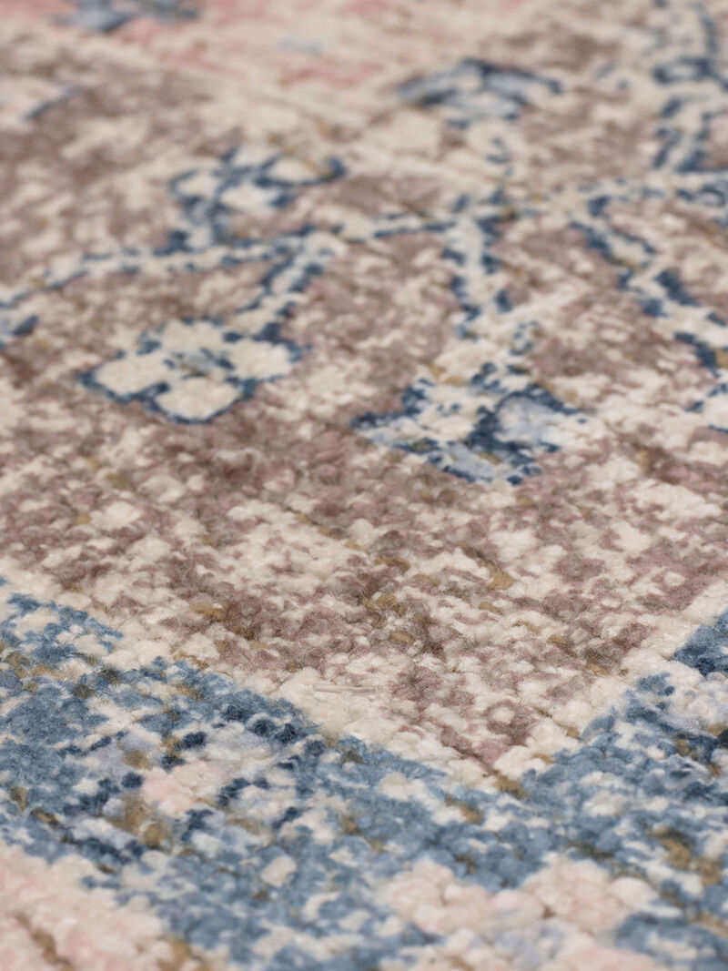 Zula Hazega Blue/Rose 5'x8' Rug