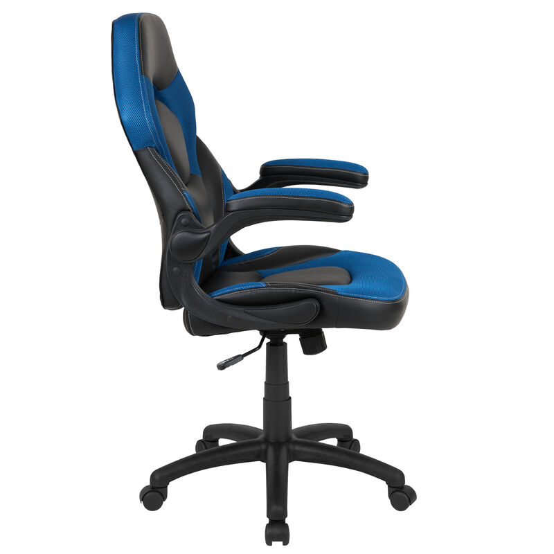X10 Gaming Chair Racing Office Ergonomic Computer PC Adjustable Swivel Chair with Flip-up Arms, / LeatherSoft image number 7