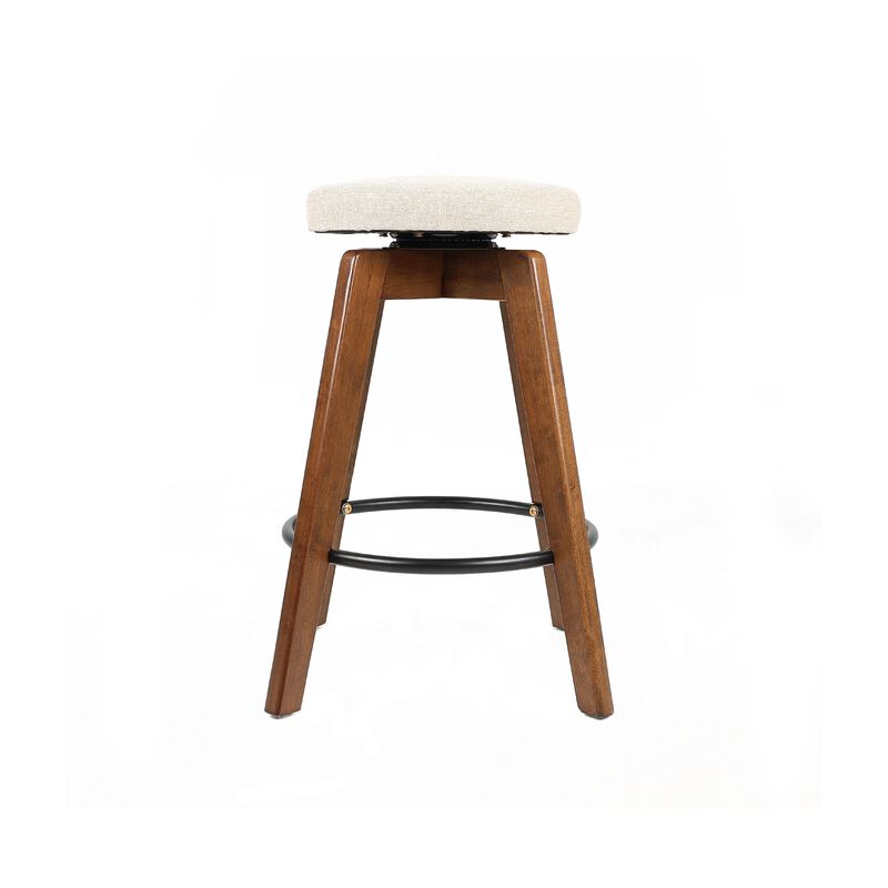 Swivel Counter Stool -  Walnut -  2 PC image number 2