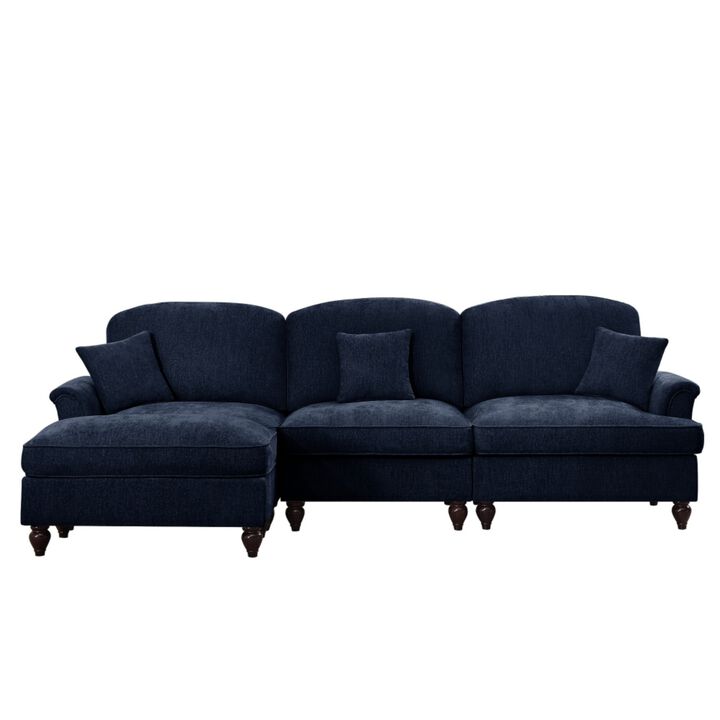 Kaxnir Mid-Century Modern L-Shaped Sectional